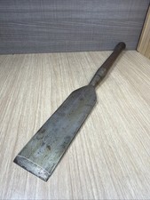 Antique Chisel 3 Inch Wide Timber Framing Bevel Edge Socket Type Barn Beam Slick picture