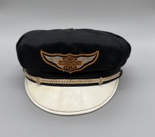 Authentic 1940s-1950s Mid-Century Harley-Davidson Road Captain Uniform Hat picture