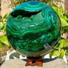 18.84LB Natural Peacock's eye Crystal Polishing Stone ball Healing picture
