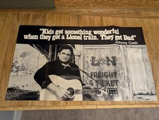 Rare Original VINTAGE 1970s Johnny Cash Lionel Train 
