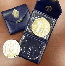 Official VATICAN POPE JOHN PAUL II Visit to New Orleans LA 1987 Medallion CASE  picture