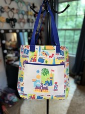 NEW “Exclusive”Disney Parks THEMED Walt Disney World Printed Multicolor Tote Bag picture
