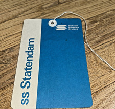 Vintage SS STATENDAM HOLLAND AMERICA CRUISES Unused Luggage Tag picture