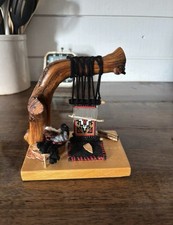Signed Navajo Miniature Weaving Diorama Native American picture