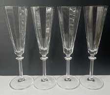Vtg Mikasa South Hampton Gold Crystal Champagne Flute Set of 4 picture