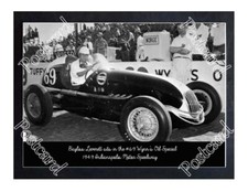 Historic Bayliss Leverett drives the #69 Wynn's Oil Special 1949 Indy Postcard 2 picture