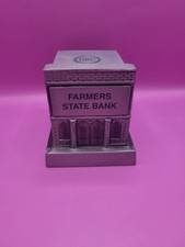 Farmers State Piggy Bank Marion South Dakota Vintage 100 Year 1.5+LBS picture