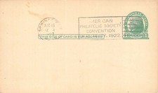 1922 AMERICAN PHILATELIC SOCIETY COOL CANCEL POSTAL HISTORY COVER picture
