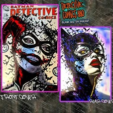 Detective Comics 880 BossKong Original Art Sketch Cover 1/1  Harley / Catwoman  picture