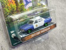 1/64 1972 Matador Police Car Alloy Diecast Model Collectible with Opening Parts picture
