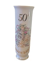 1995 10705 Geo. Z Lefton China Hand Painted 50th Anniversary 6.5