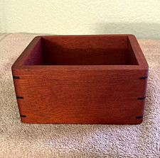 Handmade mahogany box made with spline joints. picture