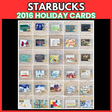 2016 STARBUCKS HOLIDAY GIFT CARD NEW-Choose One or More picture