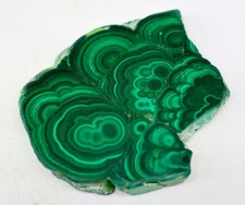 214 Ct 7X46X49 mm Natural Designer Malachite Rough Polish Slice Gemstone MJ-223 picture