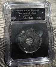 Natural Rough Round Diamond SI1 G/H IGI Certified 1.5-1.7mm Not Enhanced picture