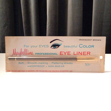 VINTAGE NOS 1970's MAYBELLINE WATERPROOF EYE LINER PENCIL IN IRIDESCENT BROWN picture