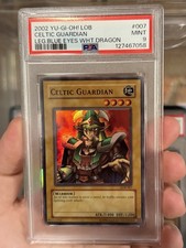 2002 Yu-Gi-Oh LOB Legend Of Blue Eyes White Dragon #007 Celtic Guardian Holo picture