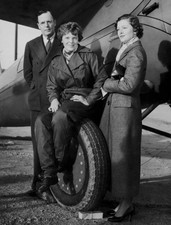 Amelia Earhart Pilot Husband Palmer Putman Myrna Loy Los Angeles A- Old Photo picture