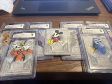 2023 TOPPS CHROME DISNEY 100  7 Card LOT  Mickey And Friends picture