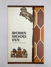 Vintage Robin Hood Inn Restaurant Menu Clifton, NJ picture