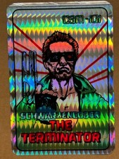 HTF Original 80's Arnold Schwarzenegger Terminator CSM-101 Prism Vending Sticker picture