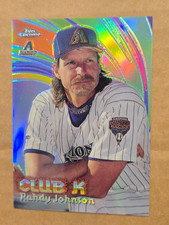 1999 TOPPS CHROME RANDY JOHNSON ALL ETCH CLUB K INSERT REFRACTOR picture