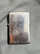 Zippo Flip Top Lighter Shiny Chrome Silver Tone Bradford PA Vintage 1976 picture