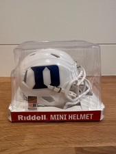 Duke Blue Devils Riddell White Speed Mini Football Helmet – NCAA Collectible picture
