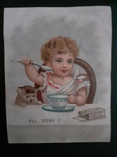 Dr Ridge's trade card All Gone c1880s picture