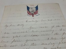 CIVIL WAR USMA 2 LETTER FROM MOM 1861 & 62 Wm R LIVERMORE @1821 picture