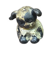 Vintage Hubley Hines Cast Iron Puppy Dog Paperweight Figurine picture