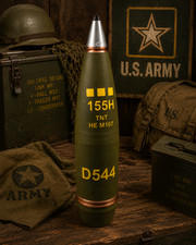 Mini 155mm Artillery Shell Replica Storage Container 3D Printed Desk Display OD  picture