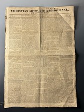 1828 Christian Advocate Newspaper Vermont Colonization Liberia Slavery picture