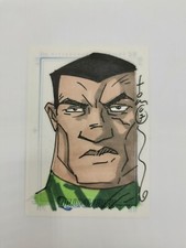DC Universe SketchaFEX Sketch Card Of John Stewart - Tom Hodges 1/1 picture