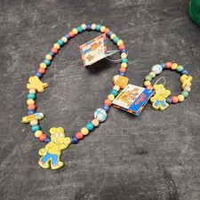Crocodile Creek Arthur Cartoon Bracelet And Necklace Wooden Bead Set Of 2 New... picture