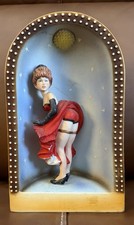 VINTAGE 1977 LIONSTONE SALOON DANCER ARCHED DECANTER picture