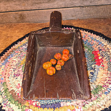 Antique Primitive Wooden Gran Scoop 11
