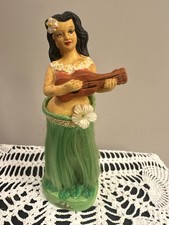 Vintage Hawaiian Hula Lady w Ukulele Dashboard Dancer Aloha picture