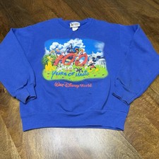 Vintage Disney Hundred Years Of Magic  Sweatshirt Kids Crewneck Youth M picture