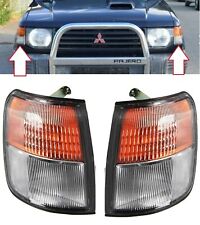 PAIR / SET FRONT TURN+LIGHT INDICATOR LAMP FITS FOR MITSUBISHI PAJERO 1992-1995 picture