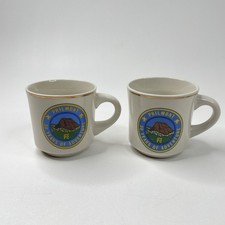 Vintage Boy Scouts Of America Philmont Scout Ranch 50 Years Coffee Mugs Lot Of 2 picture
