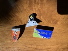 Vintage 1970s Ski Pins Lot (3) - Ski New Hampshire, Attitash, and Bretton Woods picture