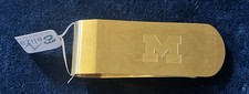 10 University of Michigan College Wolverines Money Clips Student Football picture
