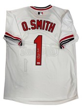 Baseball Jersey Ozzie Smith Autographed White/Red JSA Authentication picture