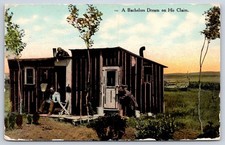 A Bachelors Dream on His Claim man cabin 1913 homestead picture