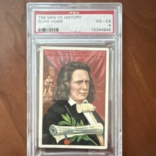 Royal Bengals Men of History T68 Elias Howe PSA 4 Tobacco Non-Sport Card picture