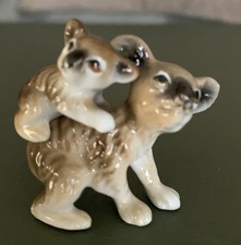 Vintage Bone China Koala Bear Mama With Baby picture