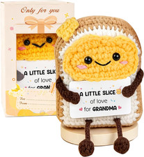 Meaningful Gift for Grandma, Cute Handmade Crochet Toast Keepsake picture