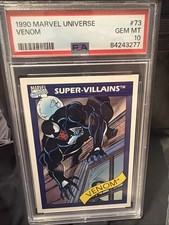 1990 Marvel Universe Impel Venom #73 PSA 10  Rookie Card First Gem Mint picture