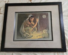 Framed SANTA FE RAILROAD CALENDAR 